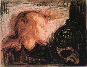 Edvard Munch The Children is ill oil